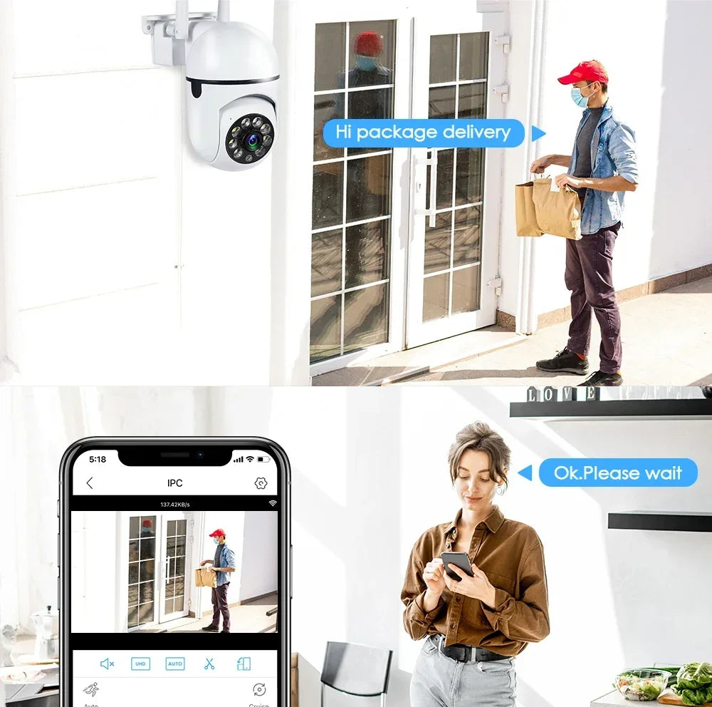 SkyGuard 5G Pro — 5MP Smart PTZ Security Camera with Auto-Tracking & Color Night Vision