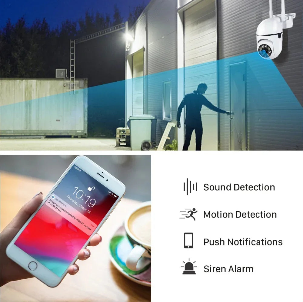 SkyGuard 5G Pro — 5MP Smart PTZ Security Camera with Auto-Tracking & Color Night Vision